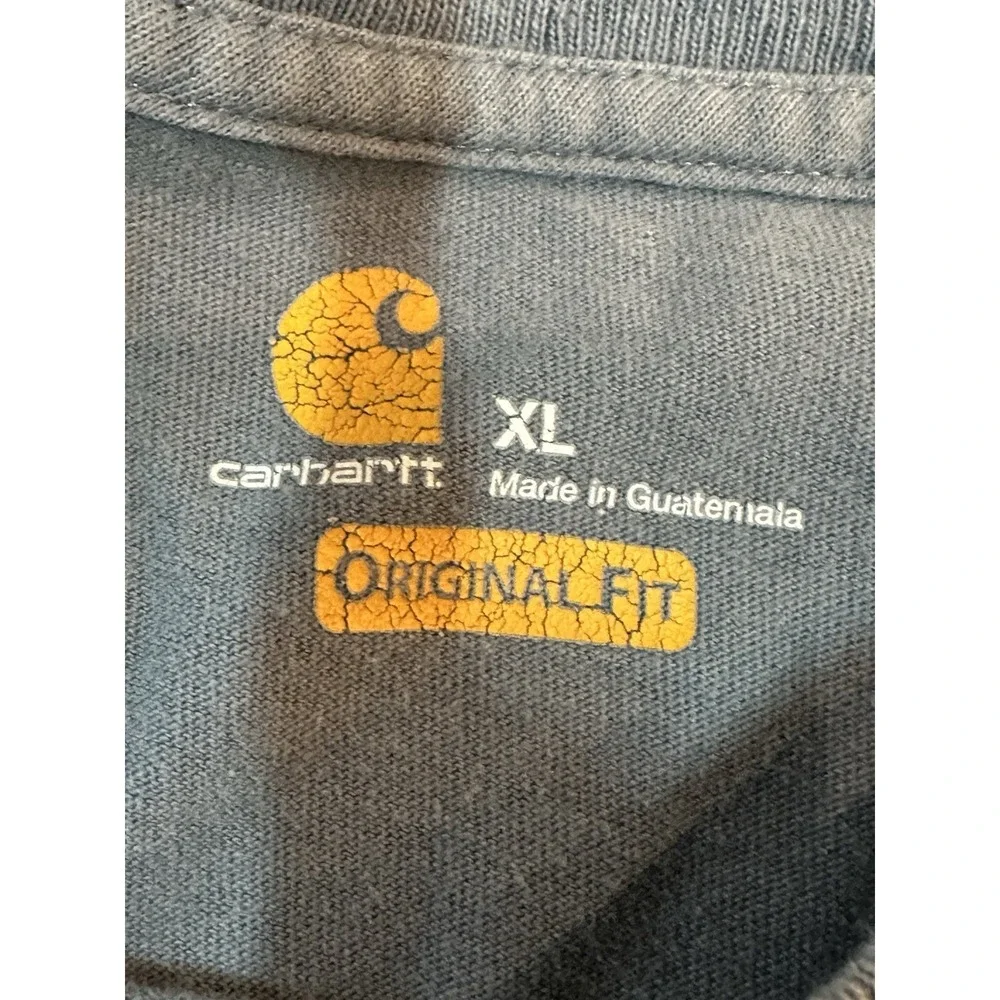 Carhartt Shirt Pocket T-Shirt Mens Original Fit Cotton Workwear Size XL